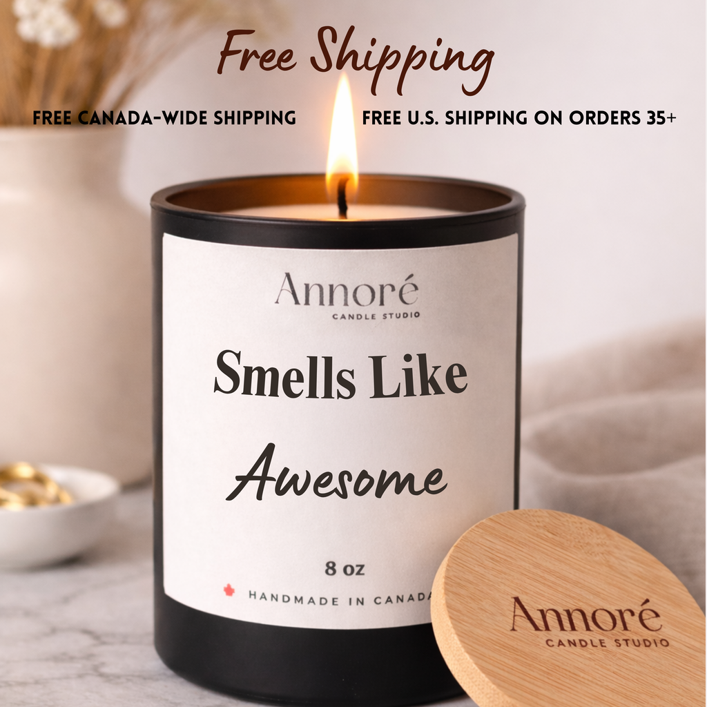 Custom Soy Candle | Personalized Text Scented Jar | Free Lid Engraving (8oz)