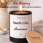 Custom Soy Candle | Personalized Text Scented Jar | Free Lid Engraving (8oz)