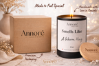 Custom Soy Candle | Personalized Text Scented Jar | Free Lid Engraving (8oz)