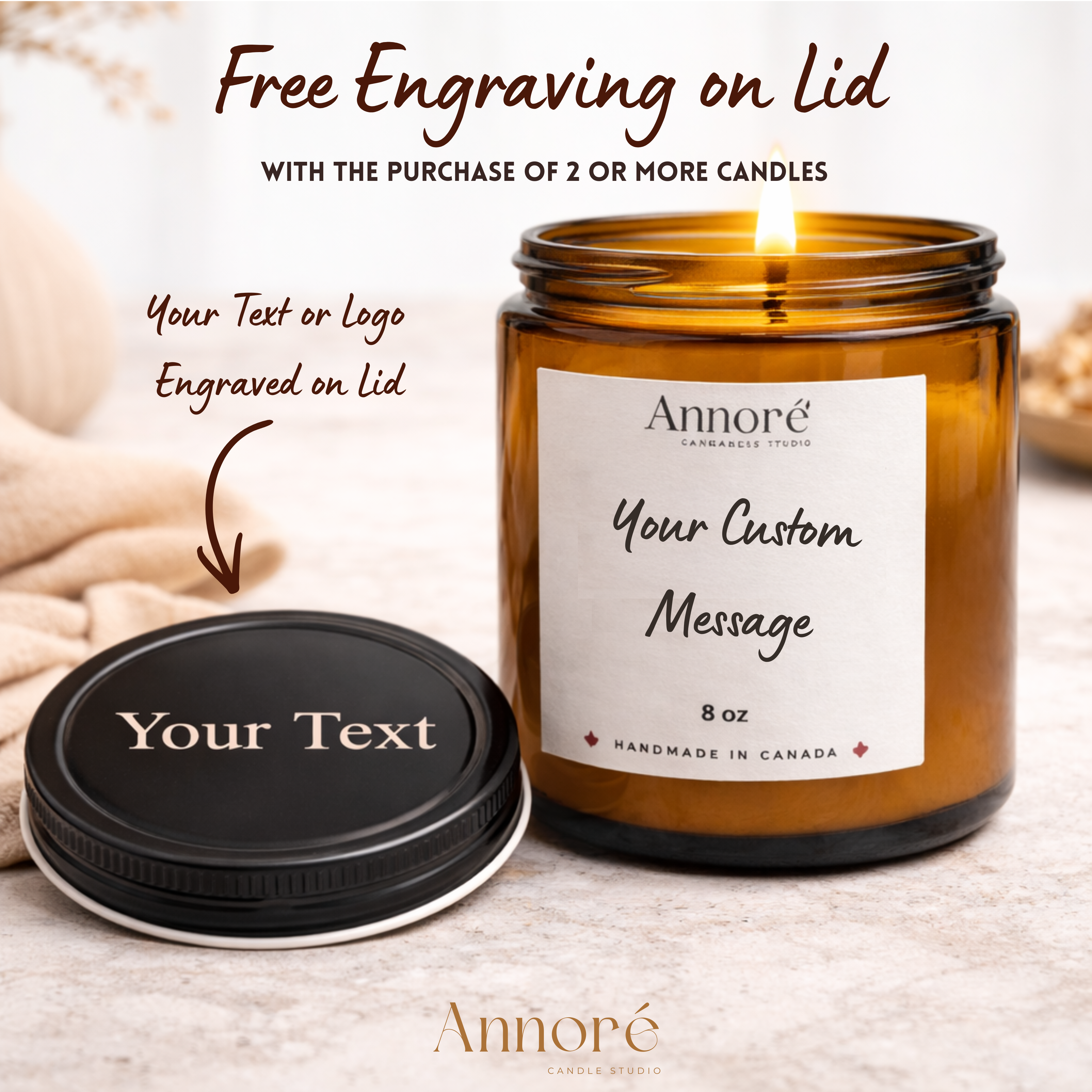 Personalized First Mother's Day Candle – Custom "Smells Like" Mom Gift