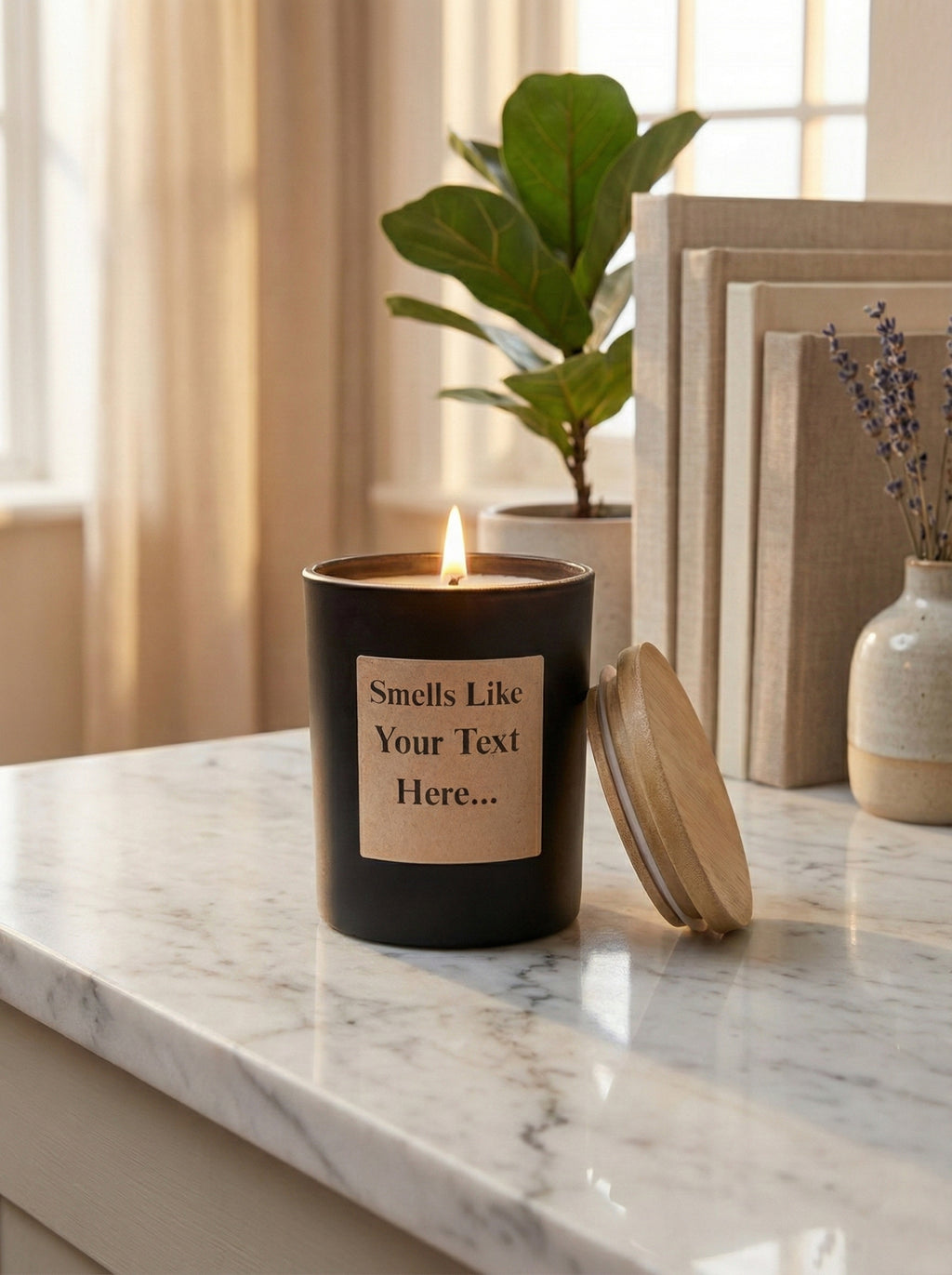 Personalized Smells Like Candle – Custom Gift, Soy Wax Scented Candle 8oz, Personalized Birthday Gift, Unique Custom Label Candle