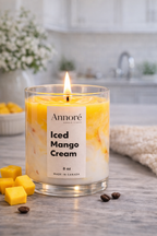 Iced Mango Cream Candle – Handmade Soy Candle 8oz