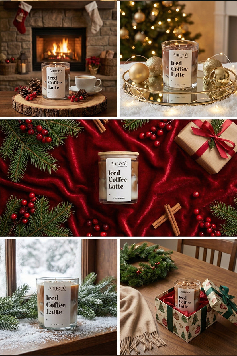 Iced Coffee Latte – Handmade Soy Candle (8oz)