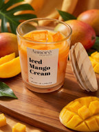 Iced Mango Cream Candle – Handmade Soy Candle 8oz