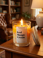 Iced Mango Cream Candle – Handmade Soy Candle 8oz