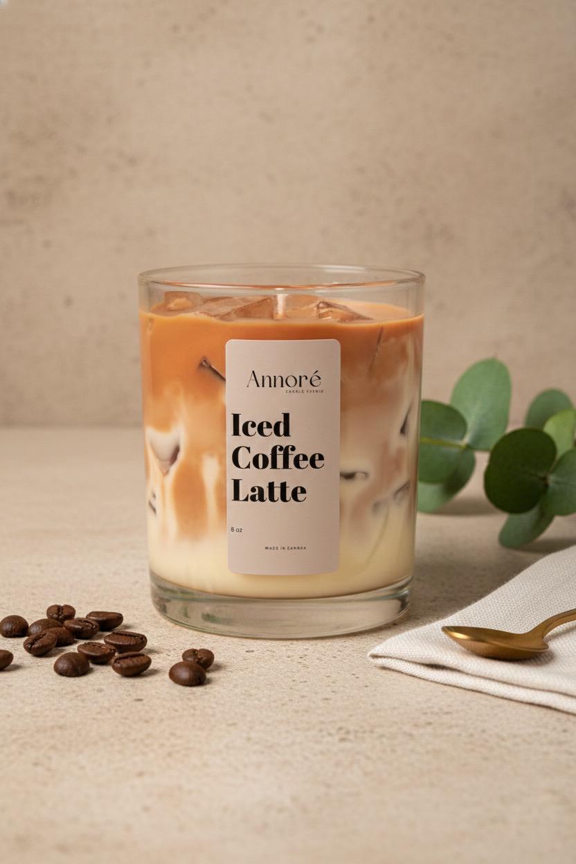 Iced Coffee Latte – Handmade Soy Candle (8oz)