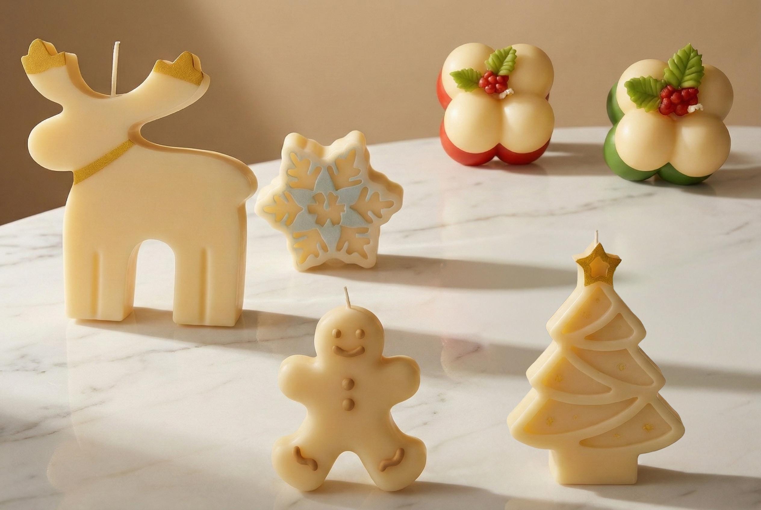 Christmas Candle Set - Holiday Nostalgia - Handmade in Toronto, ON