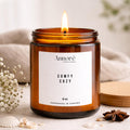 Comfy Cozy Soy Candle | Hand-Poured 8oz Fresh Linen Scented Candle | Warm Blanket Amber & Clean Cotton | Cozy Gift | Handmade in Canada