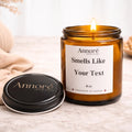 Custom "Smells Like…" Soy Candle | Personalized Text Gift | Funny & Heartfelt 8oz Scented Candle | Lid Engraving | Handmade in Canada
