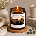 Custom Graduation Photo Candle | Class of 2026 Gift | Personalized Grad Keepsake | University College High School Grad Gift | Photo Candle