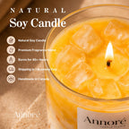 Iced Mango Cream Soy Candle | Aesthetic Dessert Candle | Hand-Poured 8oz Mango Scented Candle | Gift for Her | Handmade in Canada