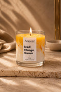 Iced Mango Cream Soy Candle | Aesthetic Dessert Candle | Hand-Poured 8oz Mango Scented Candle | Gift for Her | Handmade in Canada