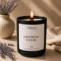 Lavender Fields Soy Candle | Hand-Poured 8oz Lavender Citrus Scented Candle | Calming Aromatherapy Gift | Handmade in Canada