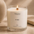 Pine Soy Candle | Hand-Poured 8oz Forest Scented Candle | Fresh Pine Needles Balsam Fir & Cypress | Cabin Holiday Gift | Handmade in Canada