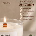 Lavender Sage Soy Candle | Hand-Poured 8oz Spa Aromatherapy Candle | Fresh Herbal Citrus Scent | Calming Gift | Handmade in Canada